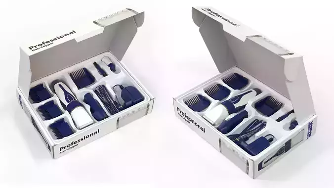 Hair clipper Low-poly 3D model
