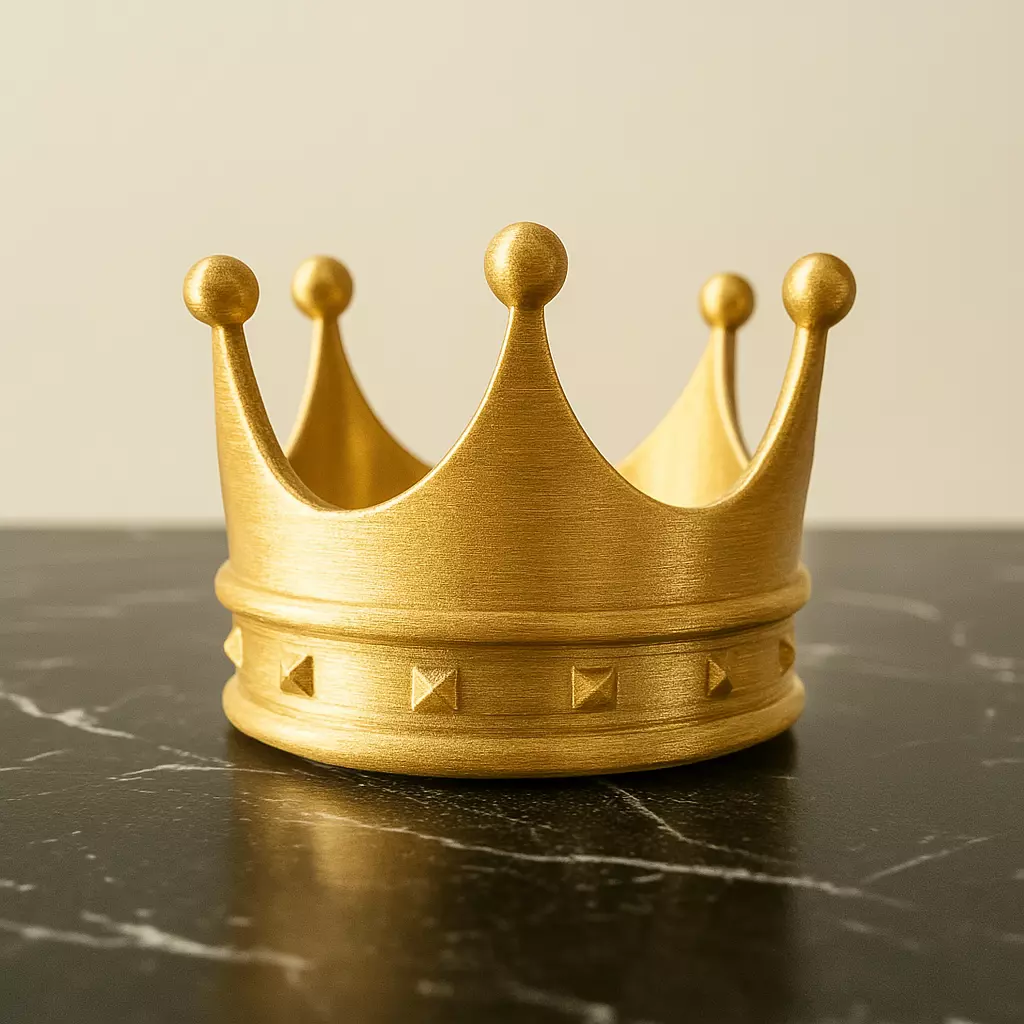 3D Crown - Gold Crown - Queen - King - Princess - Prince 3D print model_0