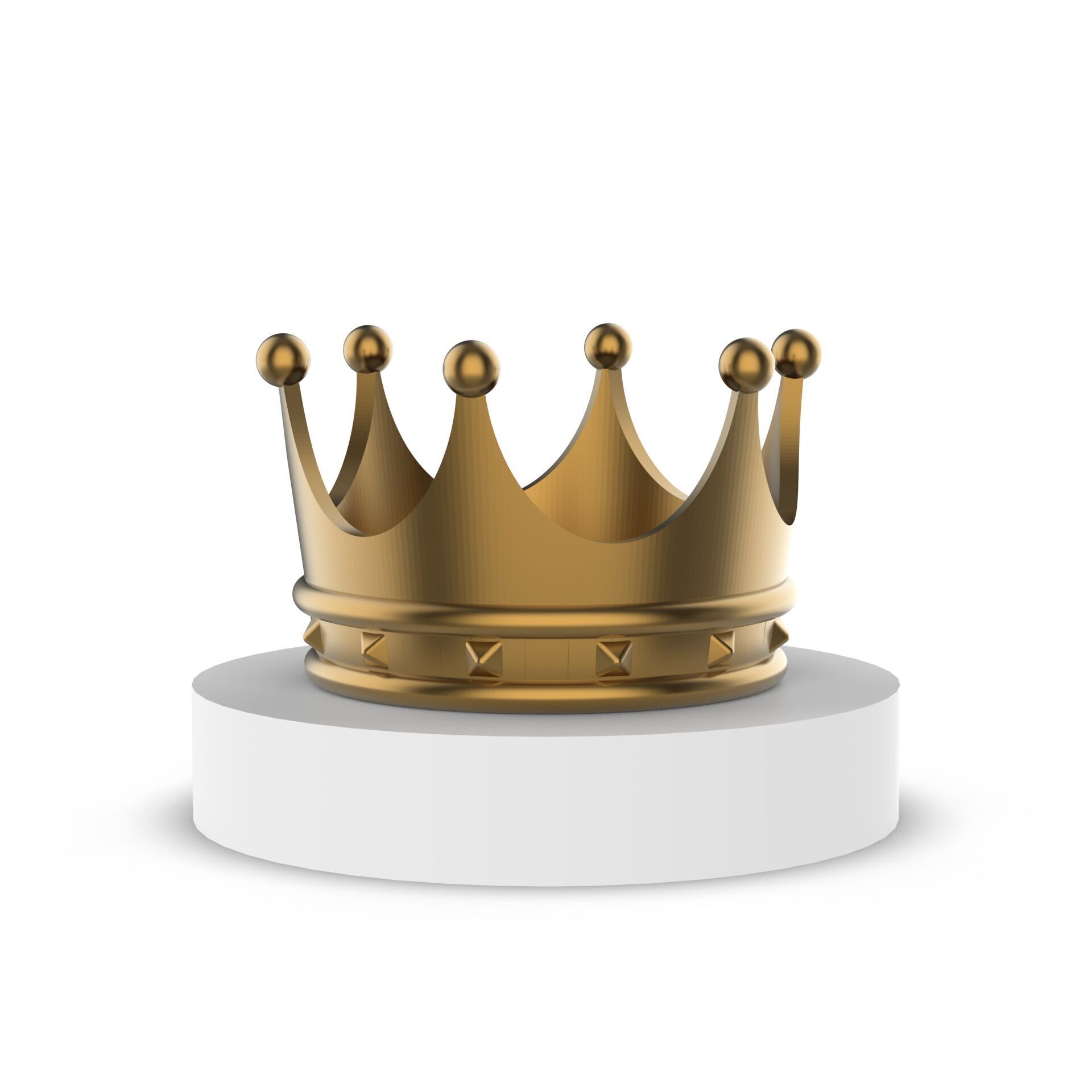 3D Crown - Gold Crown - Queen - King - Princess - Prince 3D print model_3