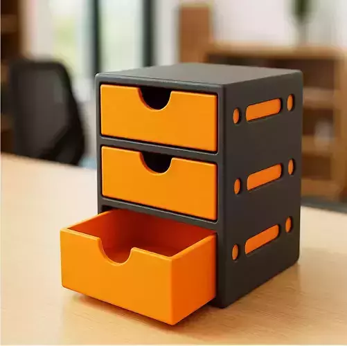Drawer Desk Organizer - 3 Parts Organizer 3D print model