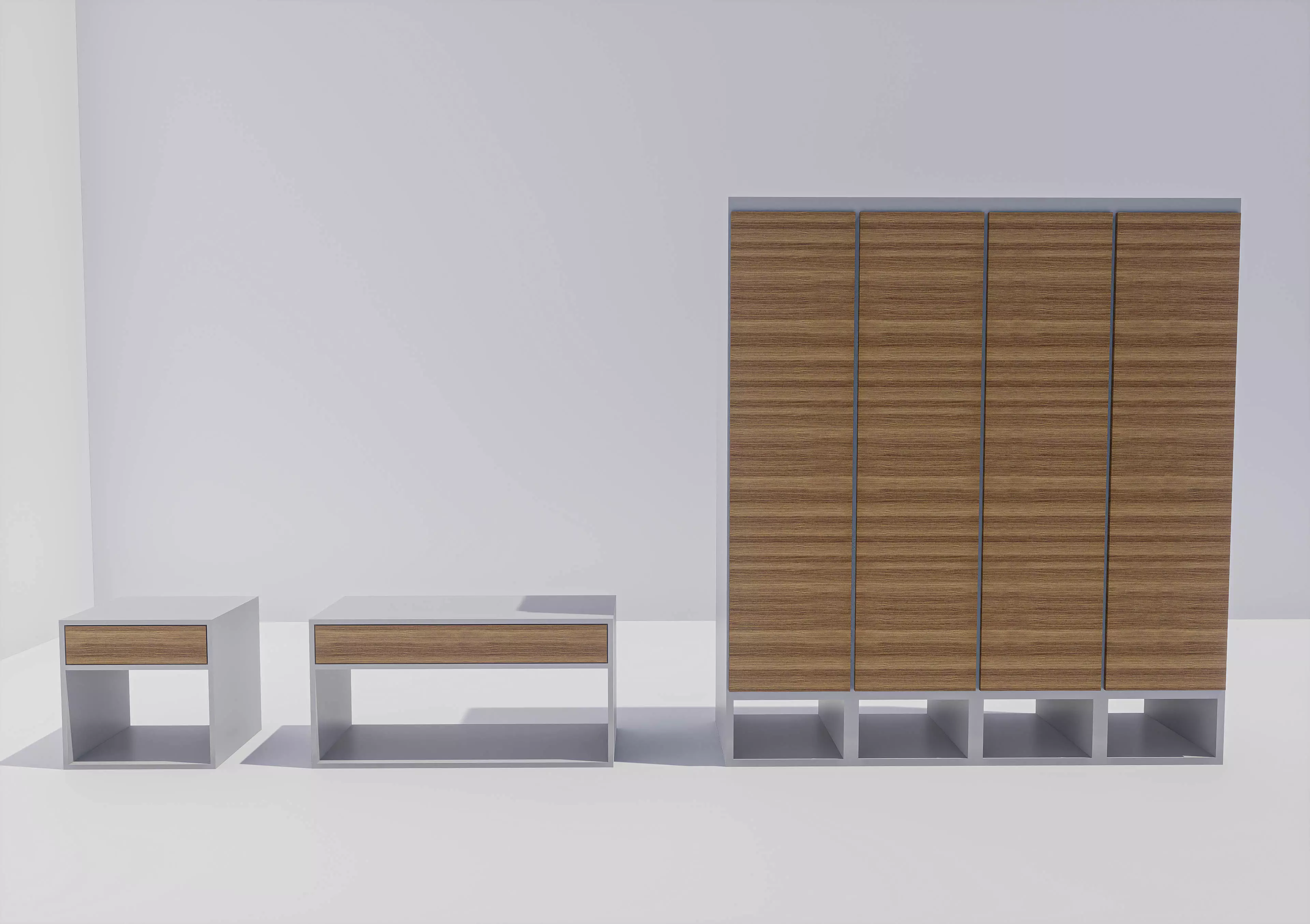 dressing tables and wardrobe  3D model_0