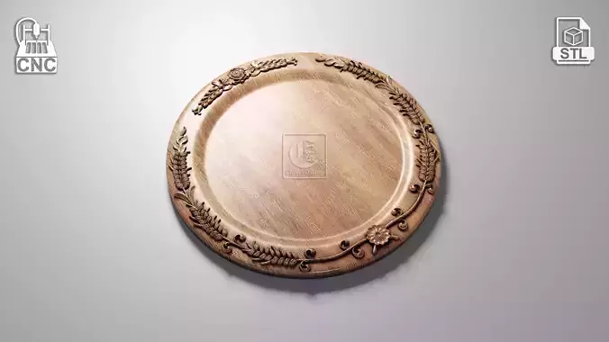 Bread Platter - Digital file for CNC Router in STL format 