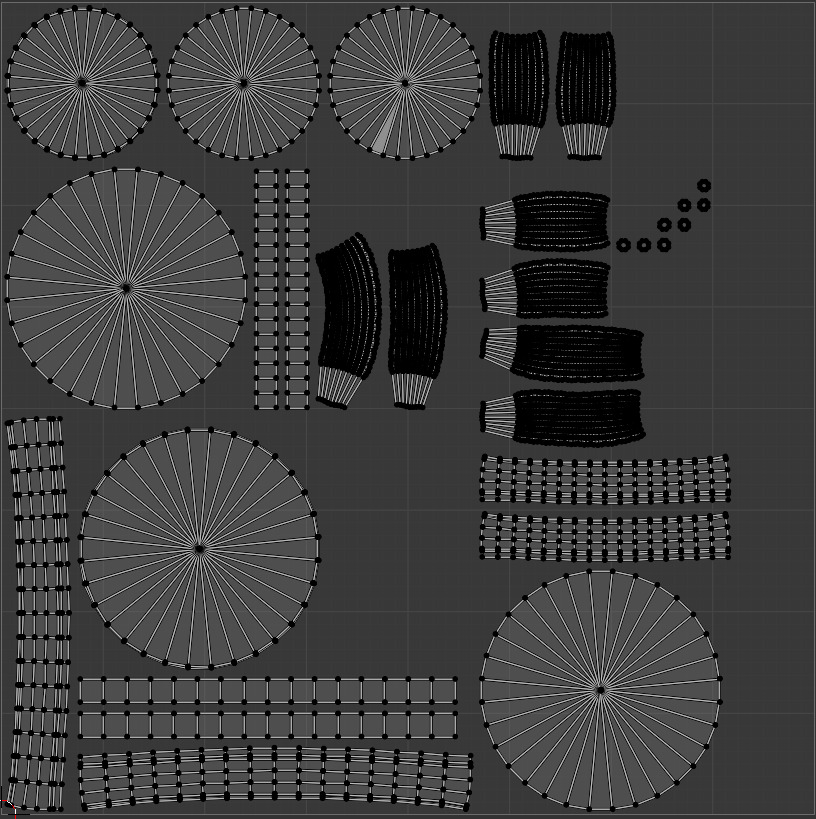 Round Table Set  PBR Textured Low-poly 3D model_8