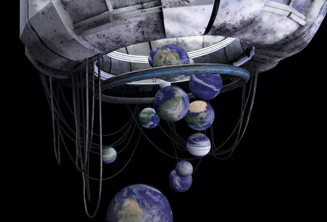 LowPoly 3D Future Earth Low-poly 3D model_0