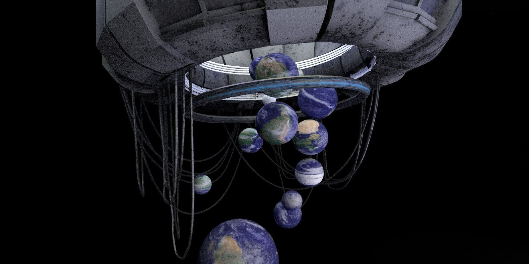 LowPoly 3D Future Earth Low-poly 3D model_1