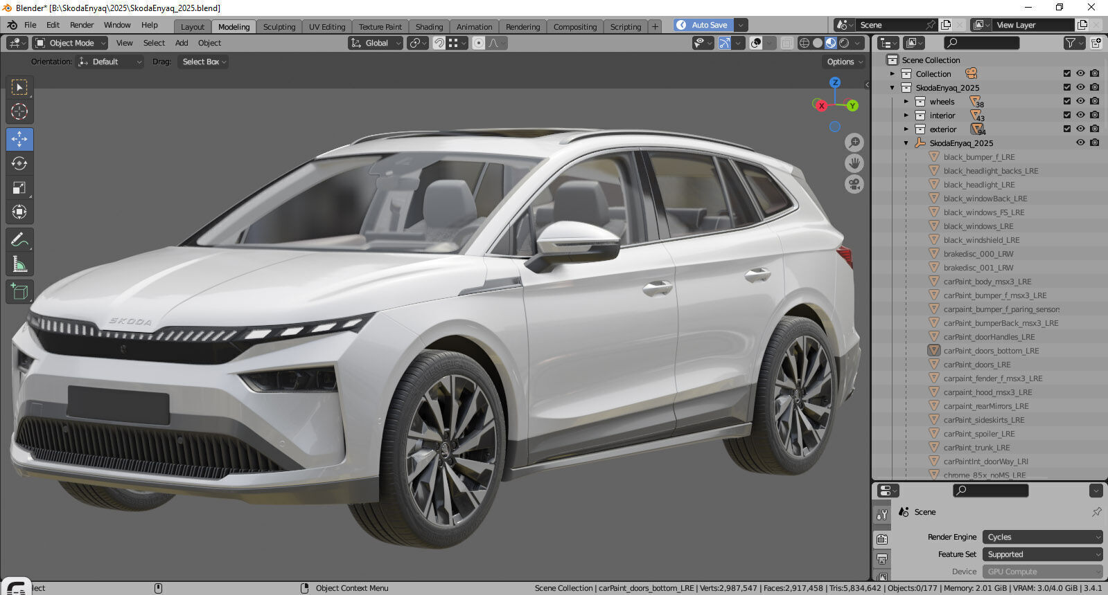 Skoda Enyaq 2025 3D model_31