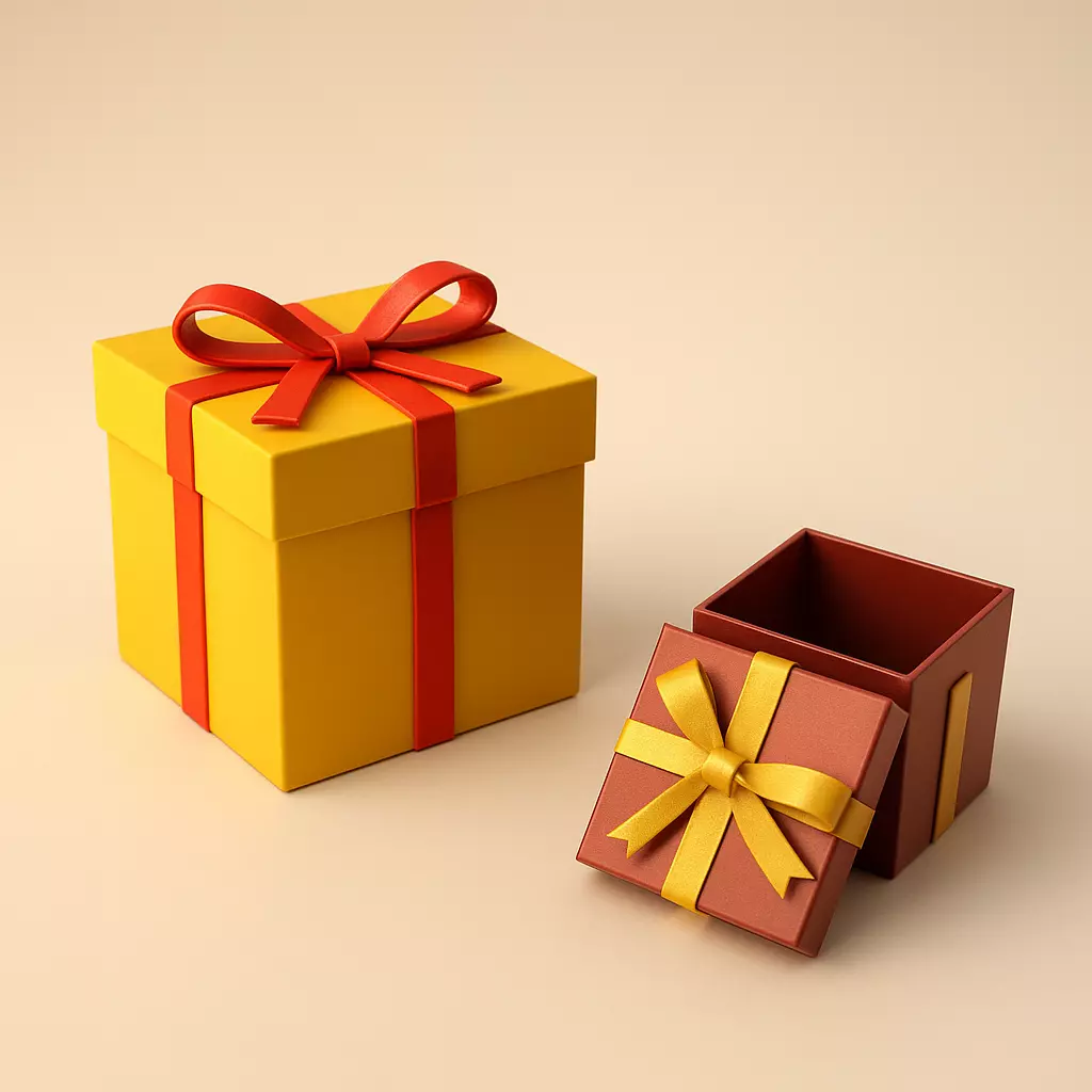 Gift Box Model - Gift Box 3D - Cute Surprise Box 3D print model_0
