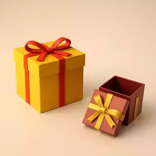 Gift Box Model - Gift Box 3D - Cute Surprise Box 3D print model