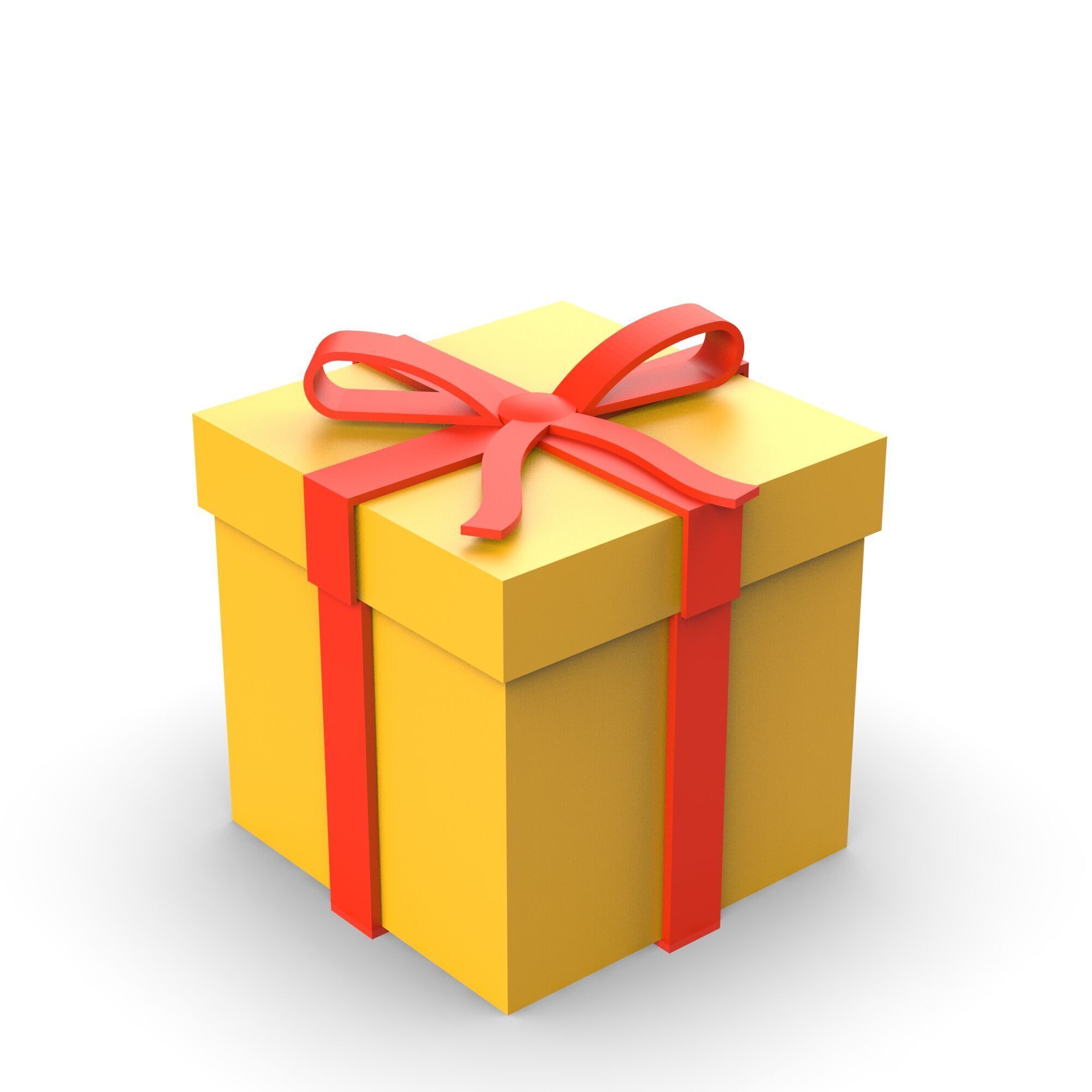 Gift Box Model - Gift Box 3D - Cute Surprise Box 3D print model_4