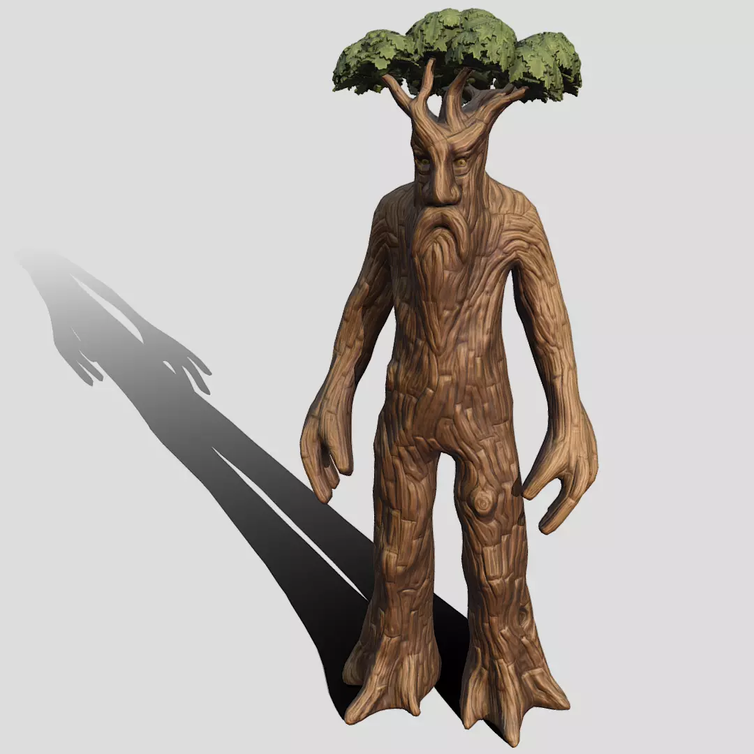 Ent tree herder Low-poly 3D model_0