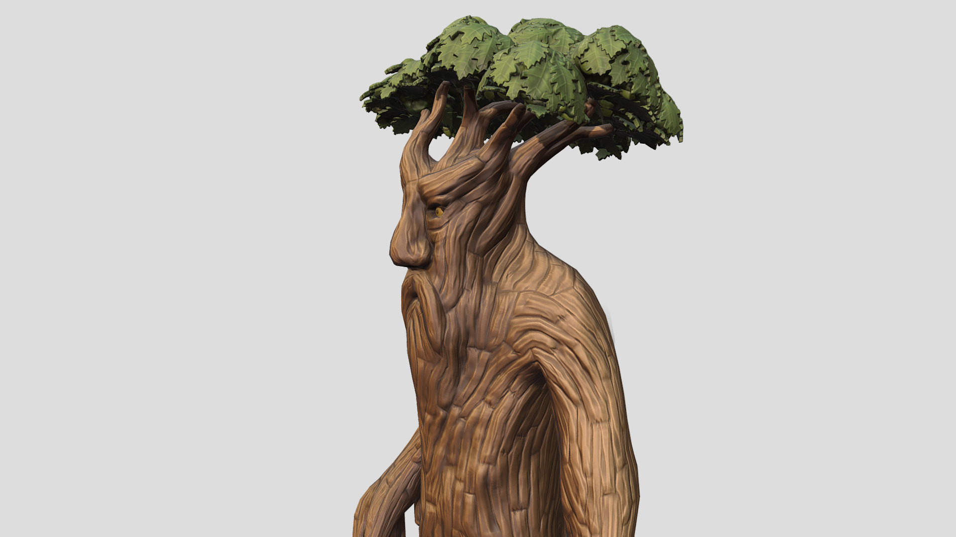Ent tree herder Low-poly 3D model_2