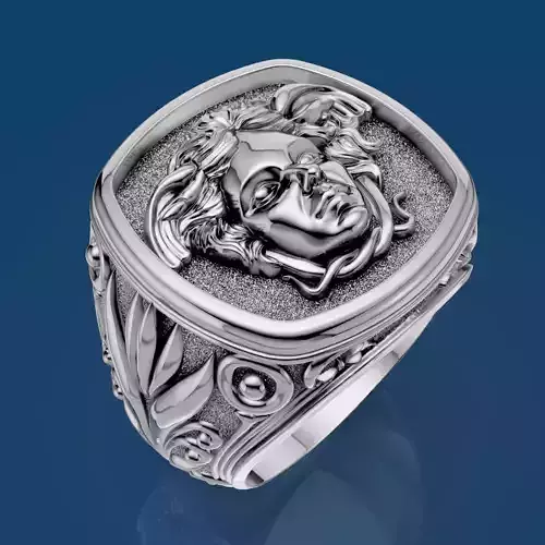 Lux  ring  printable gold jewelry printable 3D model