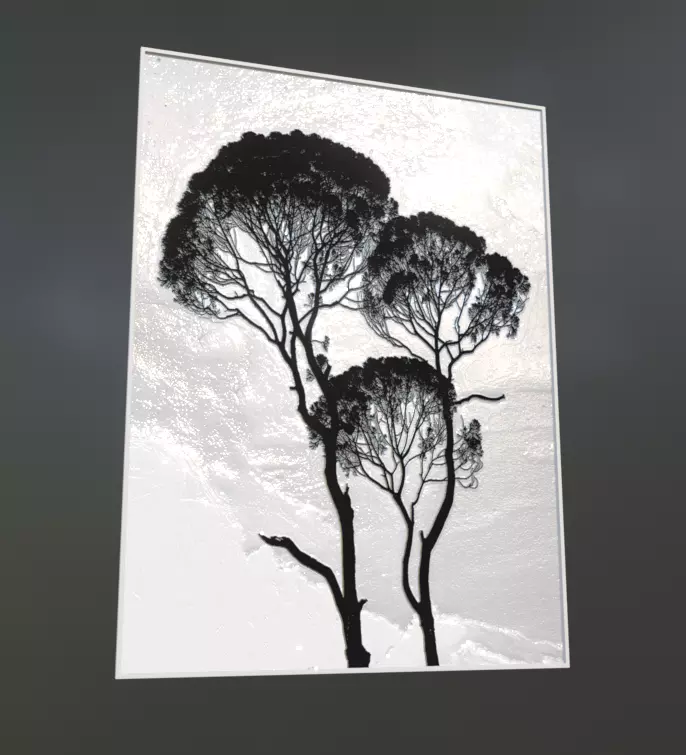 Art frame  Free 3D model_0