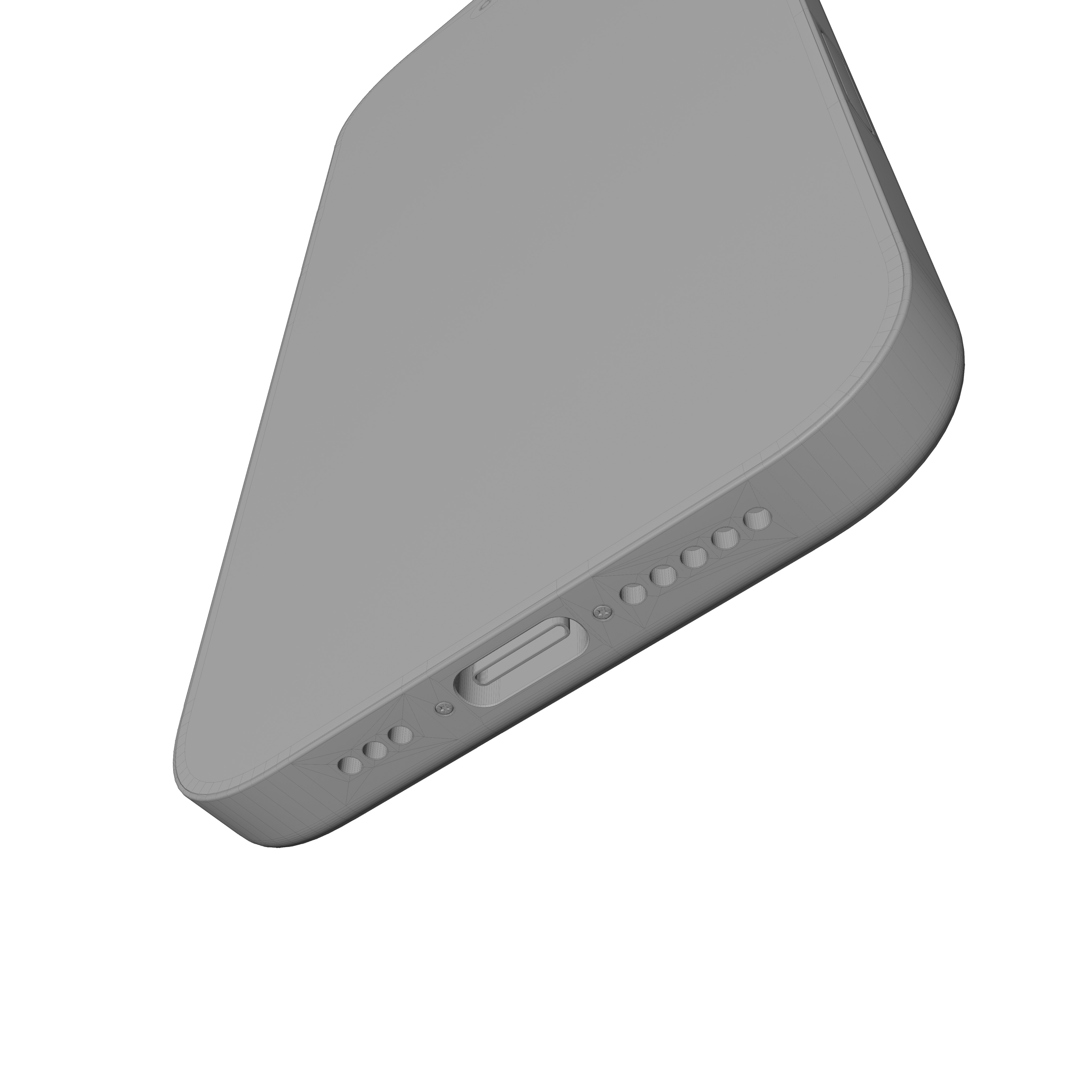 Apple iPhone 17 Pro White Low-poly 3D model_13