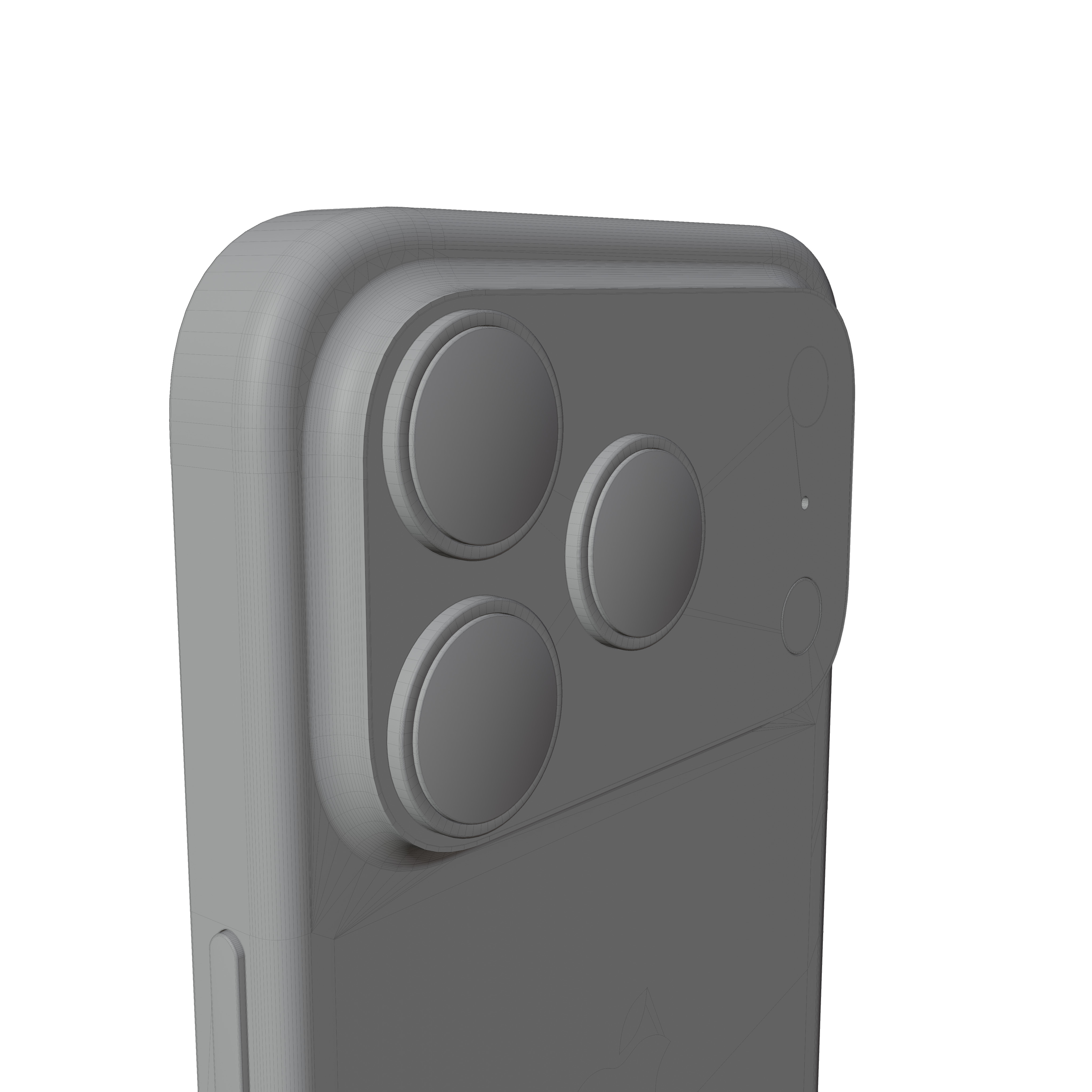 Apple iPhone 17 Pro White Low-poly 3D model_12