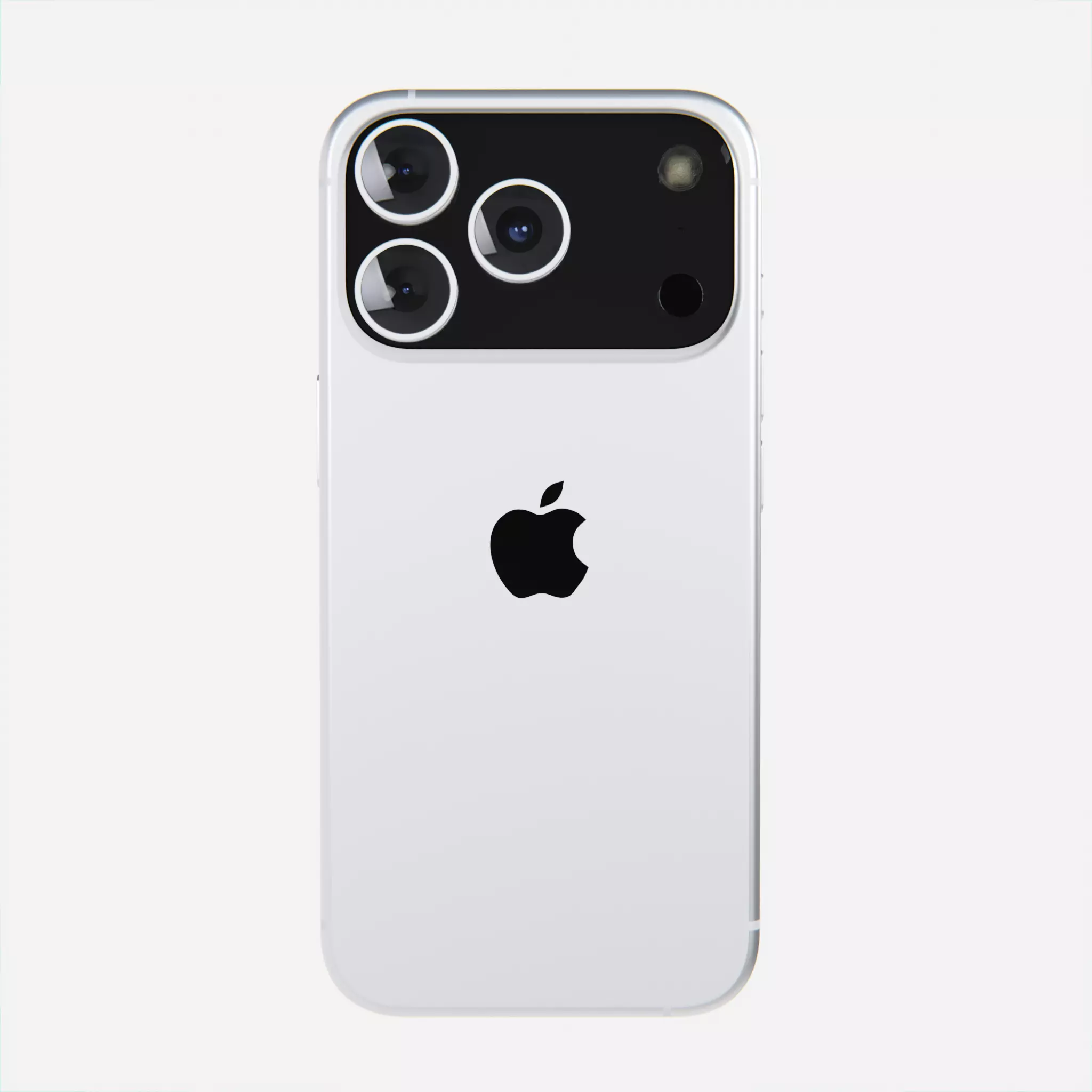 Apple iPhone 17 Pro White Low-poly 3D model_0