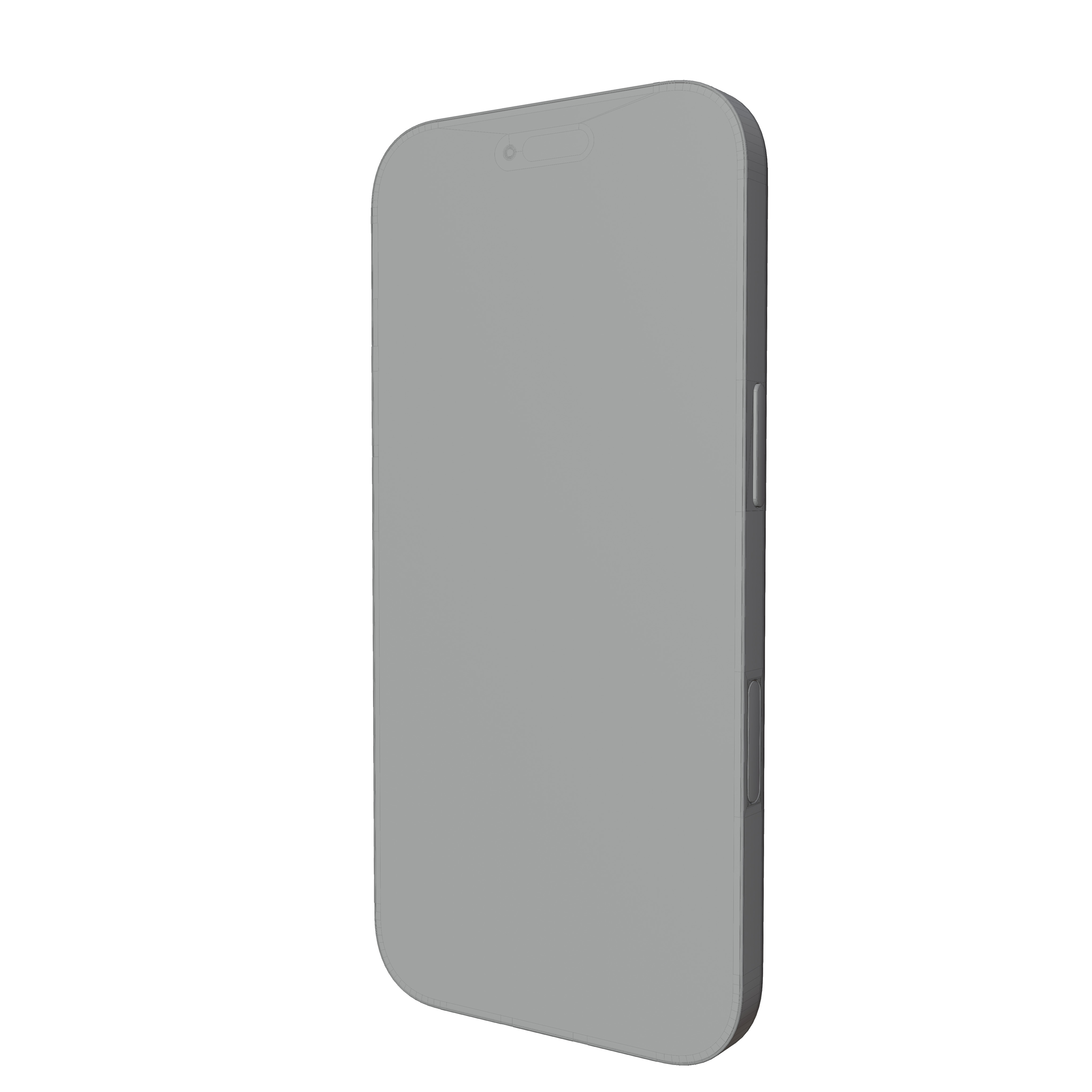 Apple iPhone 17 Pro White Low-poly 3D model_14