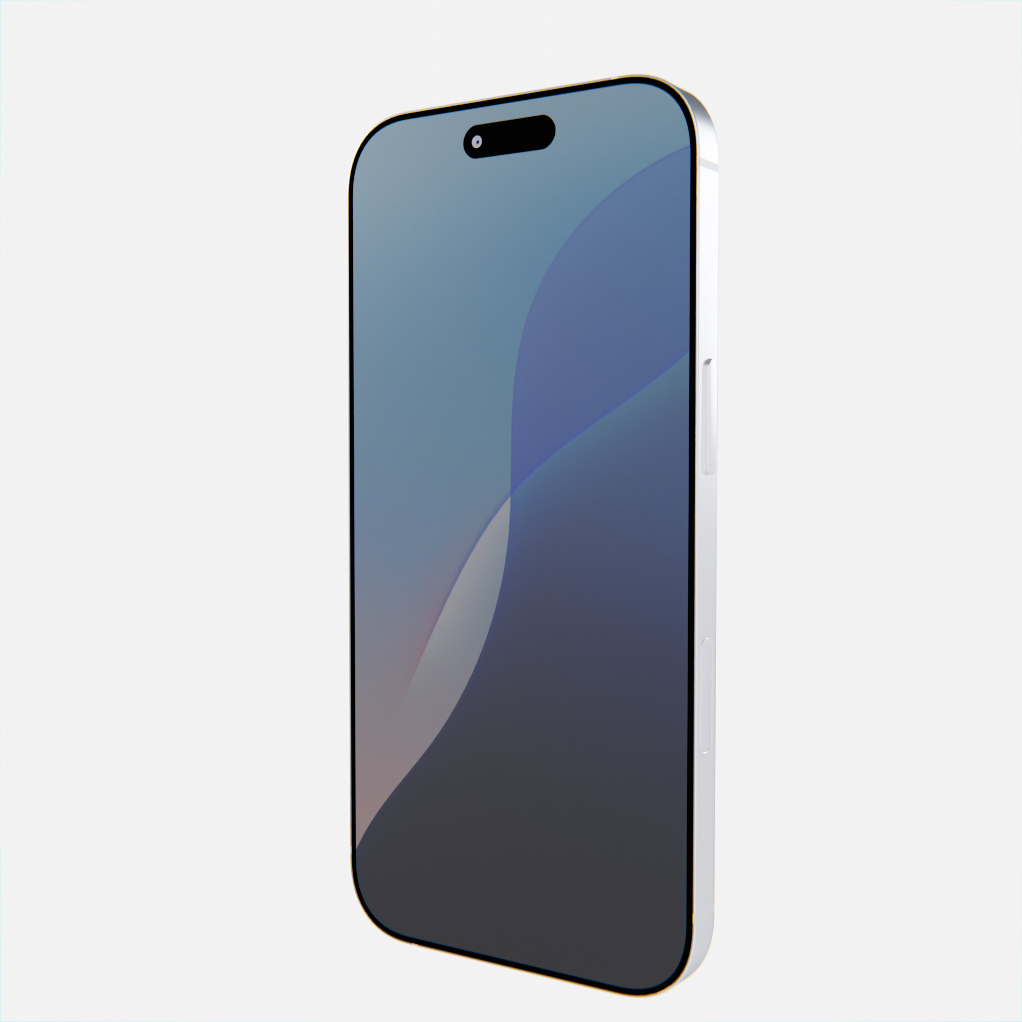 Apple iPhone 17 Pro White Low-poly 3D model_4