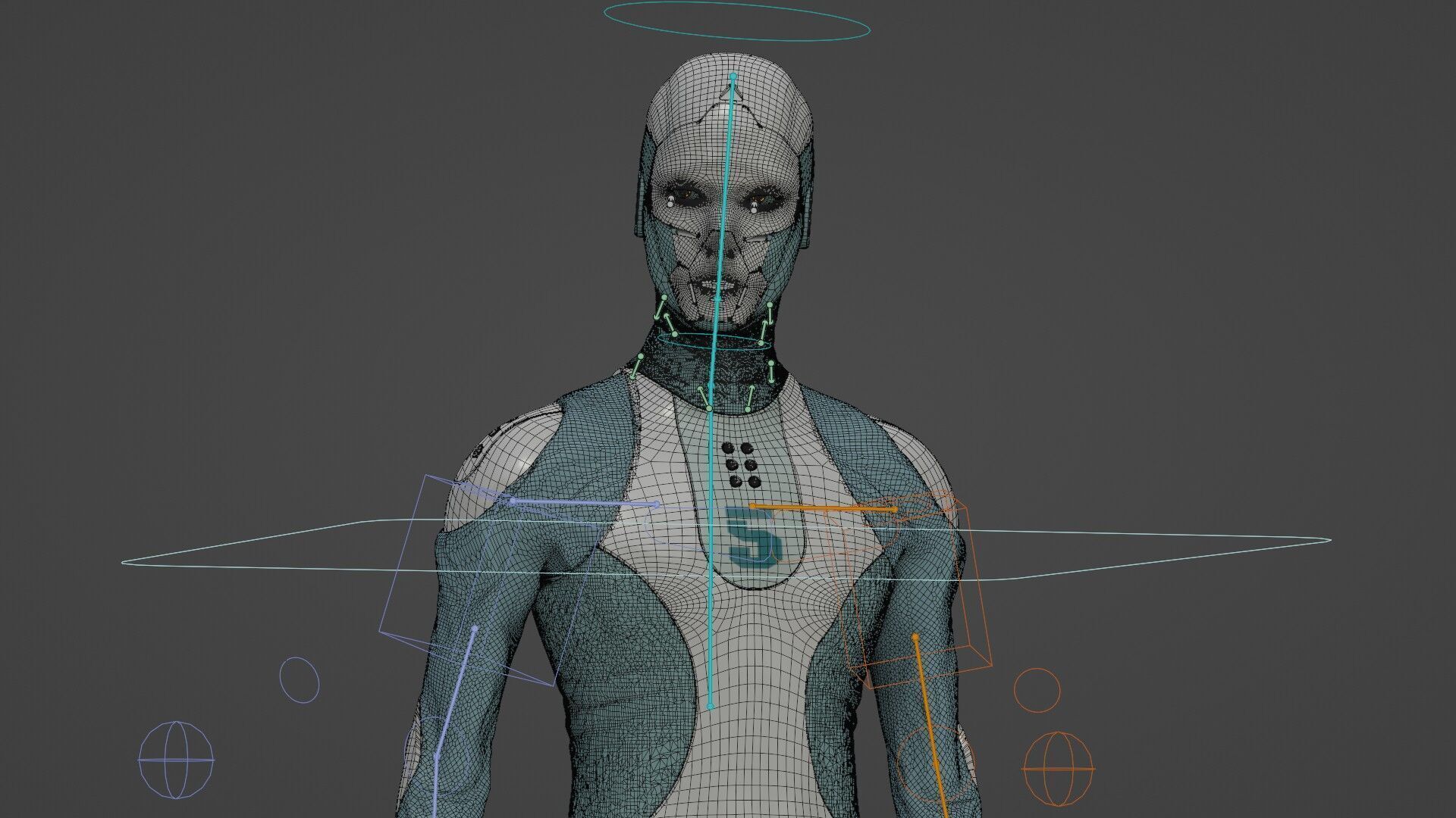 ROB-MECHA B  Rigged for Unreal Engine - Unity - MIXAMO  3D model_39