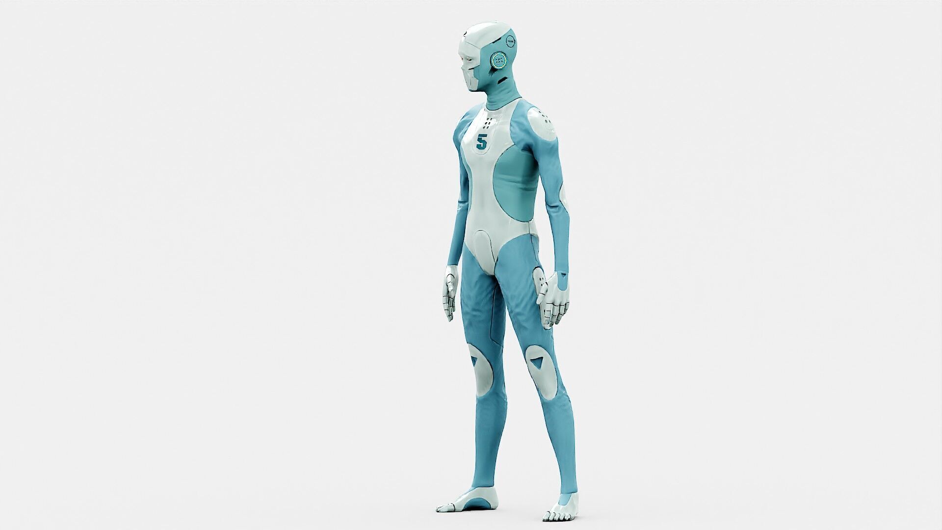 ROB-MECHA B  Rigged for Unreal Engine - Unity - MIXAMO  3D model_7