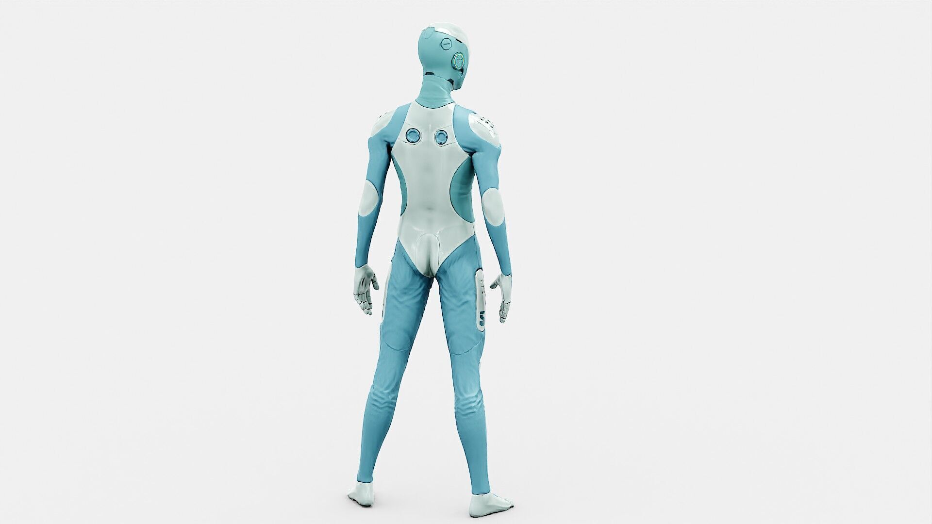 ROB-MECHA B  Rigged for Unreal Engine - Unity - MIXAMO  3D model_16