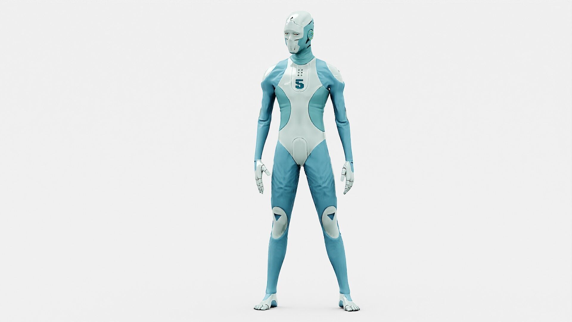 ROB-MECHA B  Rigged for Unreal Engine - Unity - MIXAMO  3D model_5