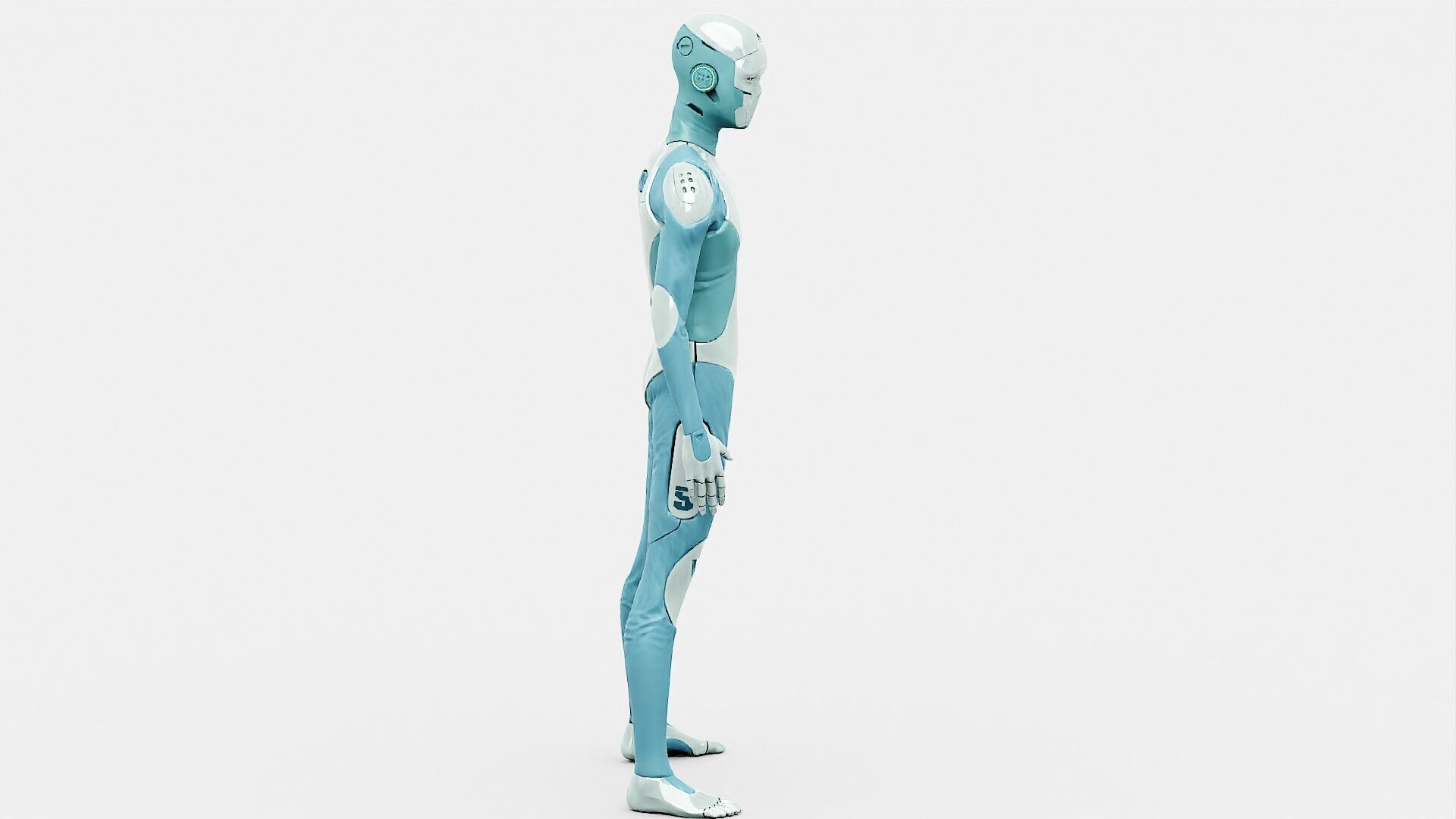 ROB-MECHA B  Rigged for Unreal Engine - Unity - MIXAMO  3D model_19