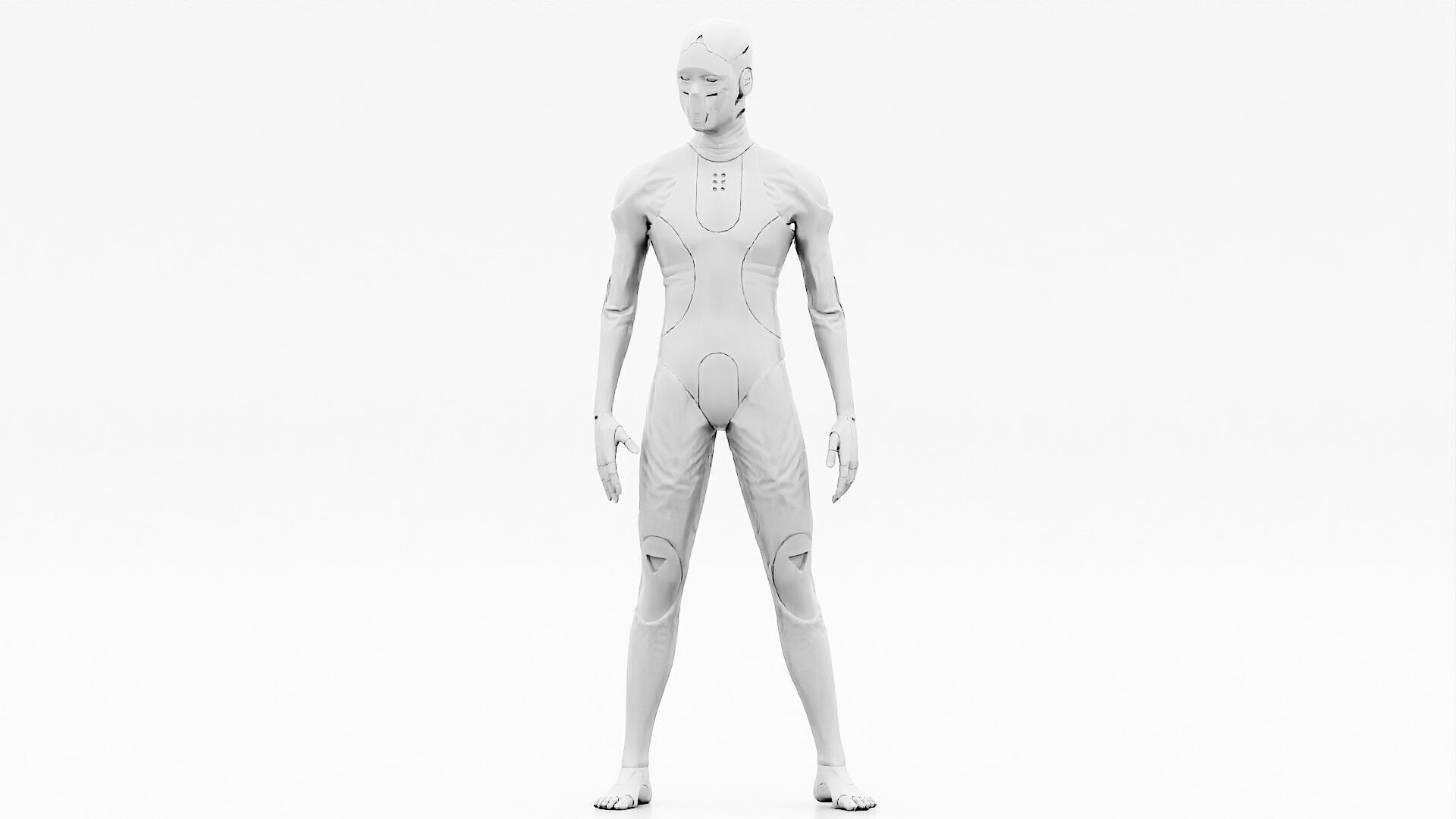 ROB-MECHA B  Rigged for Unreal Engine - Unity - MIXAMO  3D model_32