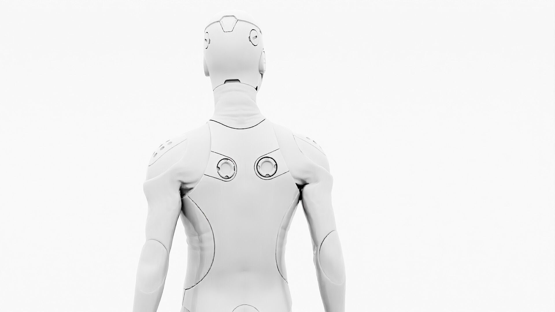 ROB-MECHA B  Rigged for Unreal Engine - Unity - MIXAMO  3D model_35