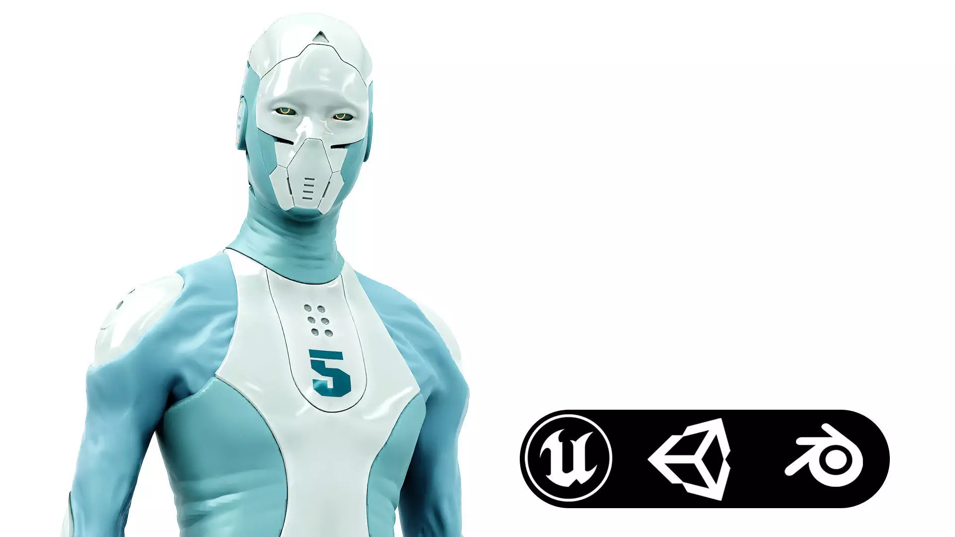 ROB-MECHA B  Rigged for Unreal Engine - Unity - MIXAMO  3D model_0