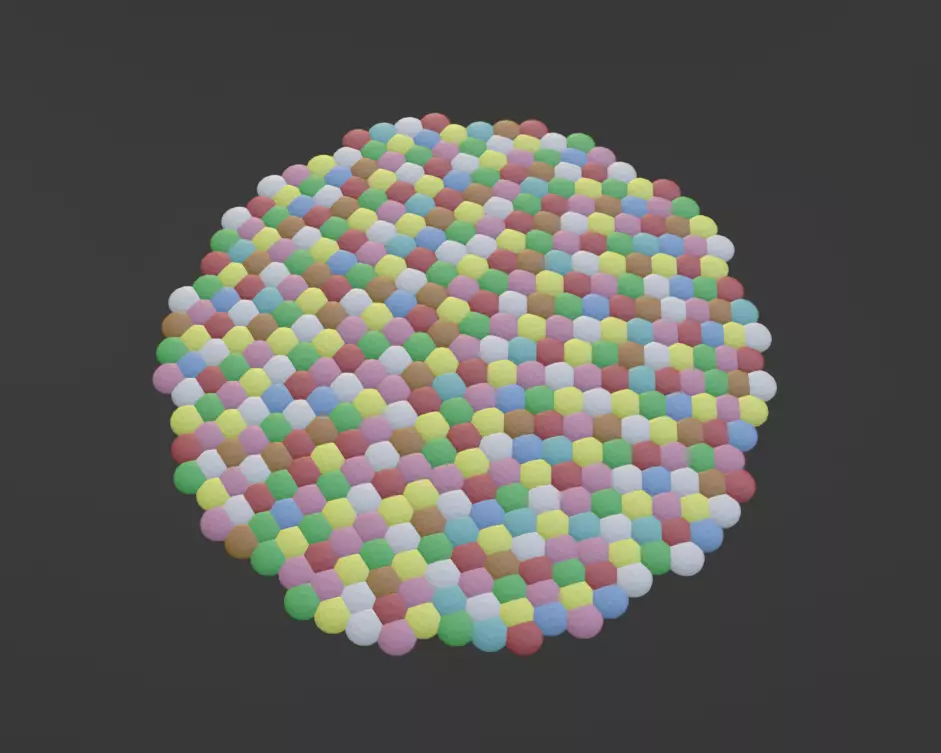 Kids rug Free 3D model