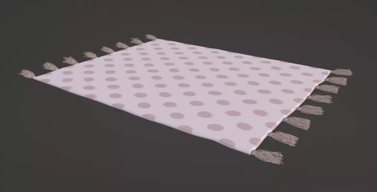 Kids rug Free 3D model