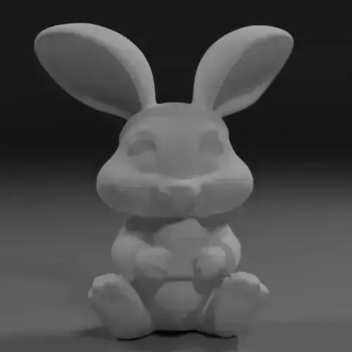 easter bunny 3D print model