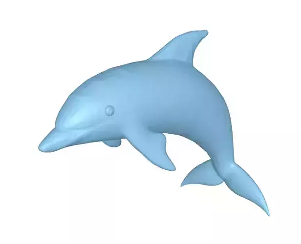Dolphin  3D Printable Model STL  OBJ