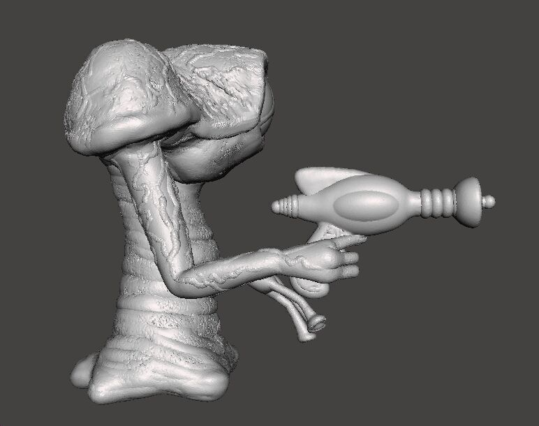 WAR OF THE WORLDS 1953 MARTIAN W LASER MODEL FIGURE SCIFI GAMES 3D print model_4