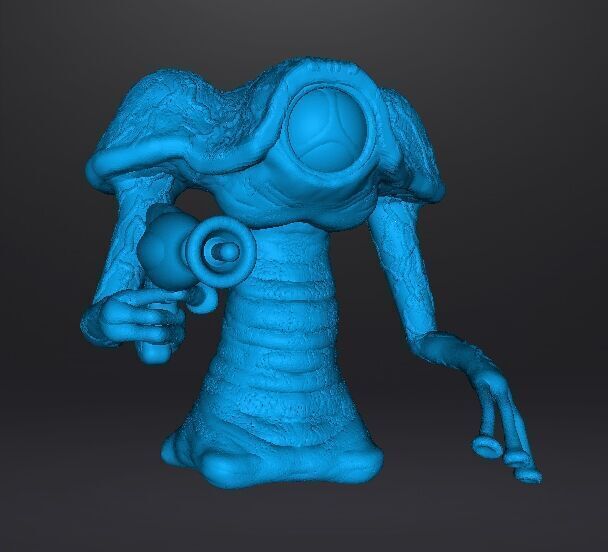 WAR OF THE WORLDS 1953 MARTIAN W LASER MODEL FIGURE SCIFI GAMES 3D print model_9