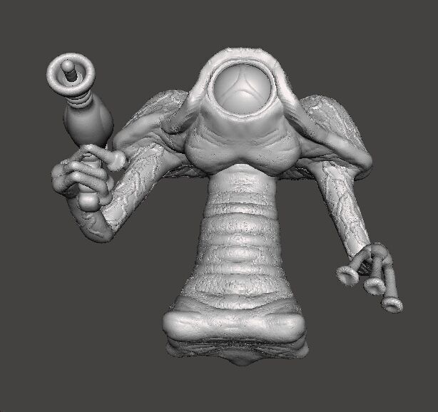 WAR OF THE WORLDS 1953 MARTIAN W LASER MODEL FIGURE SCIFI GAMES 3D print model_7