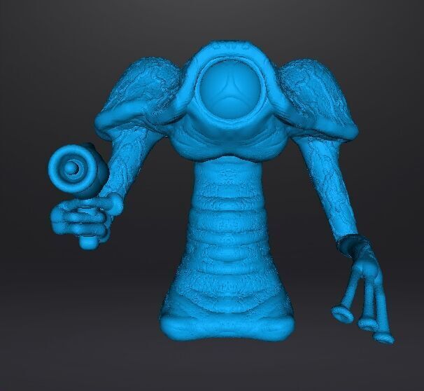 WAR OF THE WORLDS 1953 MARTIAN W LASER MODEL FIGURE SCIFI GAMES 3D print model_8