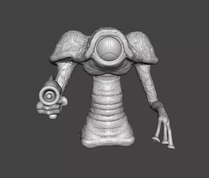 WAR OF THE WORLDS 1953 MARTIAN W LASER MODEL FIGURE SCIFI GAMES 3D print model_0