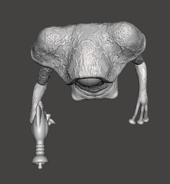 WAR OF THE WORLDS 1953 MARTIAN W LASER MODEL FIGURE SCIFI GAMES 3D print model_6