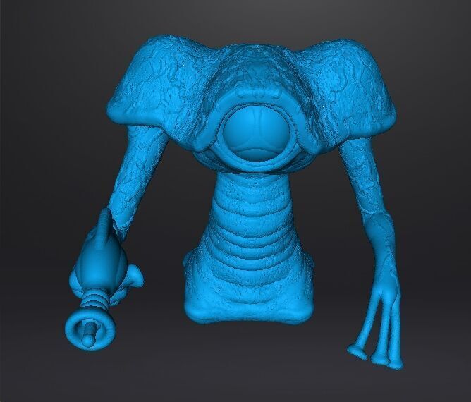 WAR OF THE WORLDS 1953 MARTIAN W LASER MODEL FIGURE SCIFI GAMES 3D print model_11