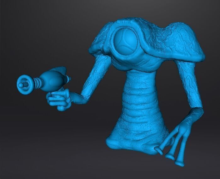 WAR OF THE WORLDS 1953 MARTIAN W LASER MODEL FIGURE SCIFI GAMES 3D print model_10