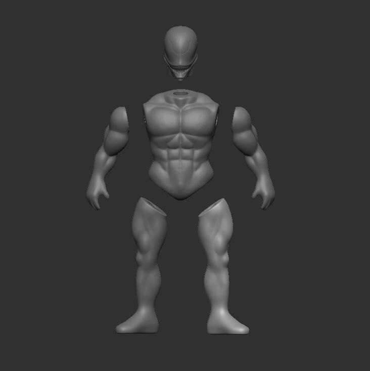 Venom Sofubi - 3d scanned toy for educational purpose 3D print model_1