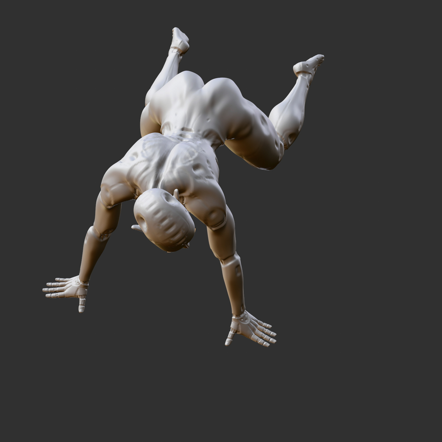 Busty Ecchi Girl in Hot Attitude Pose 3D Model STL 3D print model_1