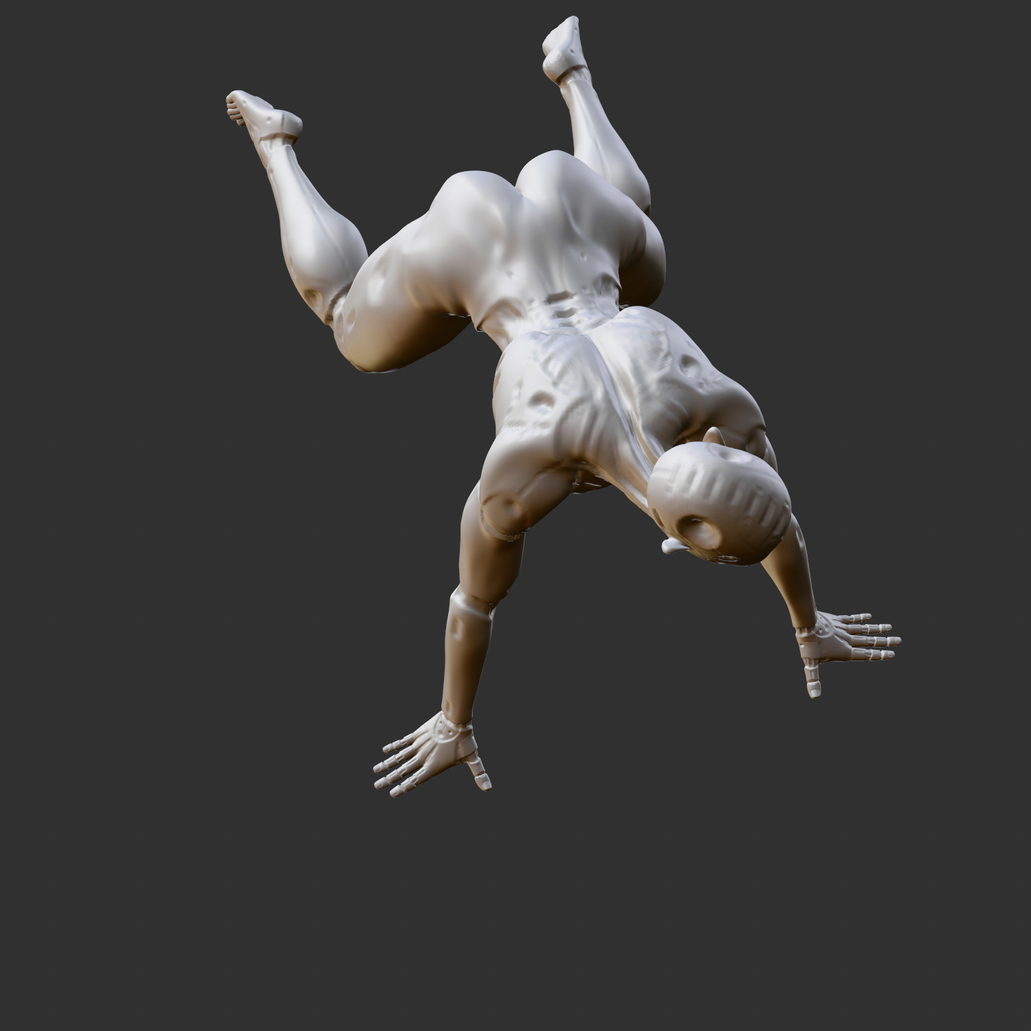 Busty Ecchi Girl in Hot Attitude Pose 3D Model STL 3D print model_2