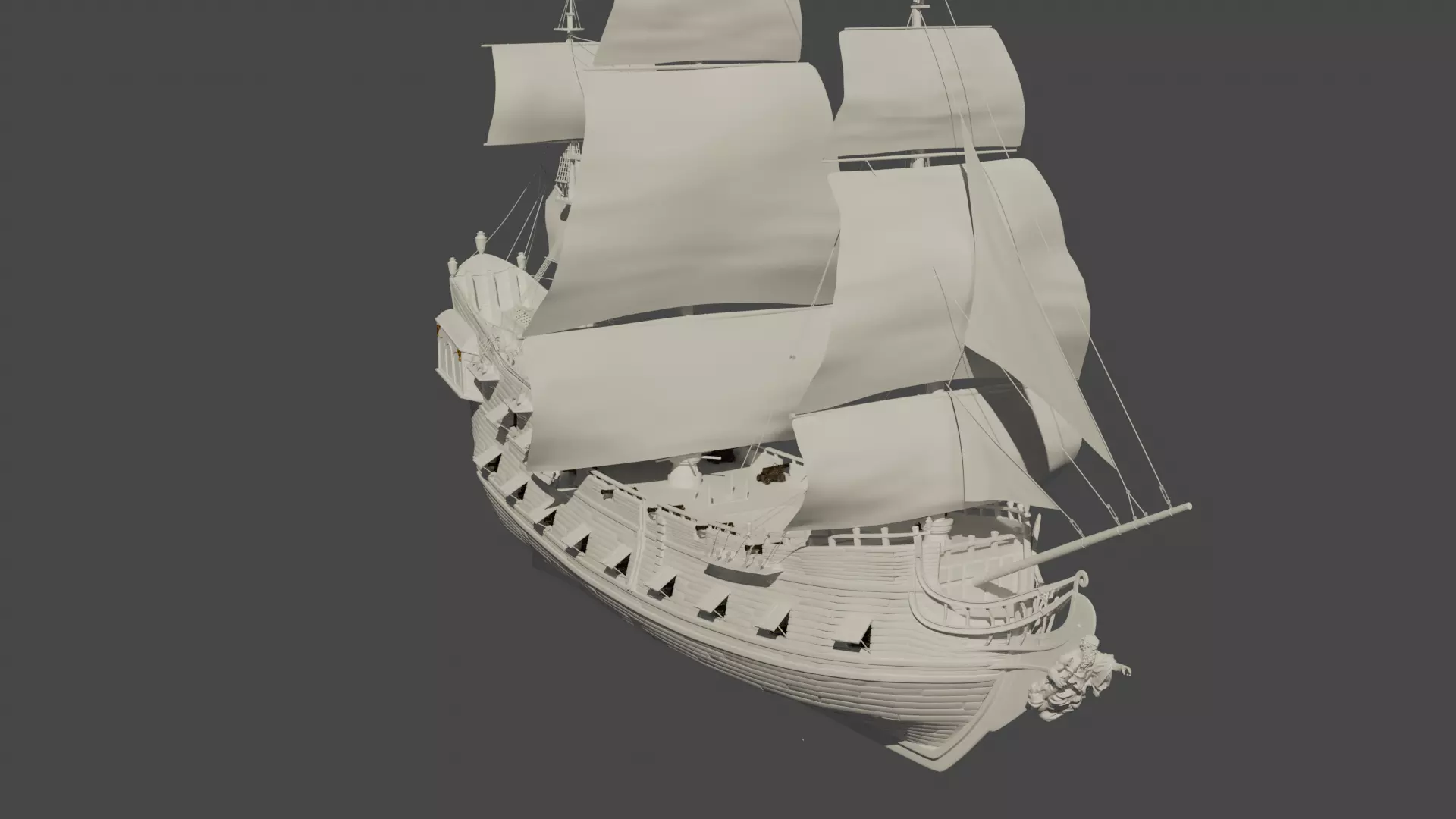 Pirate Ship 3D model_0