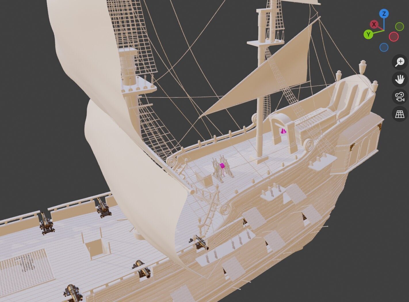 Pirate Ship 3D model_1
