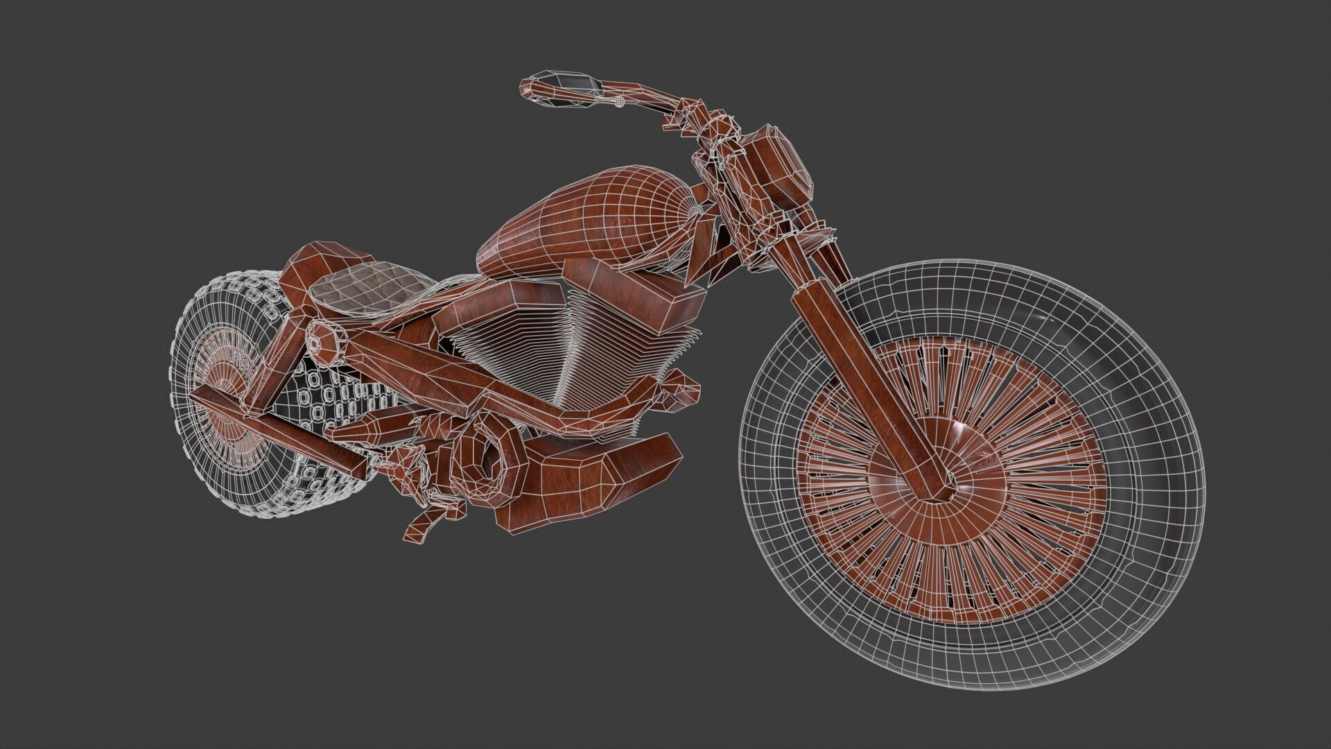 Scrap Motorcycle 3D model_3