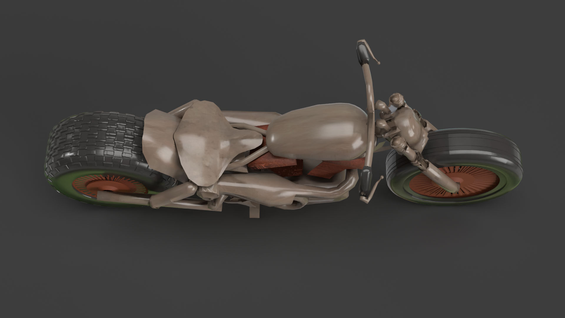 Scrap Motorcycle 3D model_7