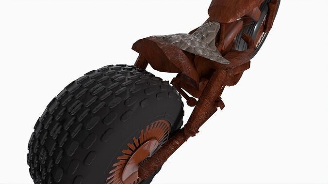 Scrap Motorcycle 3D model